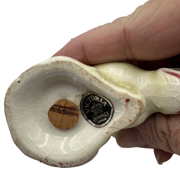 Vintage Victoria Ceramics Moose Head Salt & Pepper Shakers - Picture 5 of 8